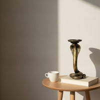 Snake Candle Holder Striking Candlestick Dramatic for Goths