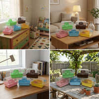 Portable Hamster Cage and Pet Carrier, Iron Material Travel Cage with Transparent Top