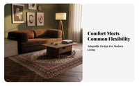 Vintage Inspired Corduroy Sleeper Sofa Removable and cleanable Cover transformable Couch Space-Saving Upholstered Seating firm-density Foam for Apartment Residents, Design aficionados, Homeowners, Living Room, Bedroom, Lounge Area