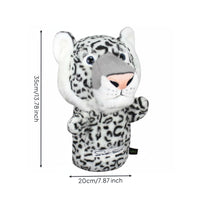 Leopards Headcover Wear-Resistant Golf Club Head Cover Dustproof Soft Golf Headcover for Golfers