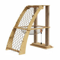 Wooden Cat Perch enduranceResistant Sisal Feline Furniture No Shedding