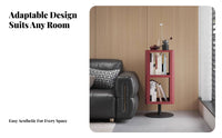 Rotating Storage Table Multi-Functional Design Rotating Cube End Table