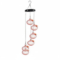 Wind Chime Bird Feeder Dispenser Easy to Hang Garden Decor Colorful