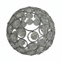 Metal Crystal Shade Decorative Glass Lamp Cover Crystal Lampshade Easy to Clean Spherical Overhead Shade