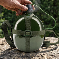 German-Style Portable Large Capacity 304 Stainless Steel Vacuum Insulated Canteen for Outdoor Travel and Training