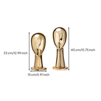 Metal Hairpiece Head Stand Stable Pedestal Base Decor Piece Decorative