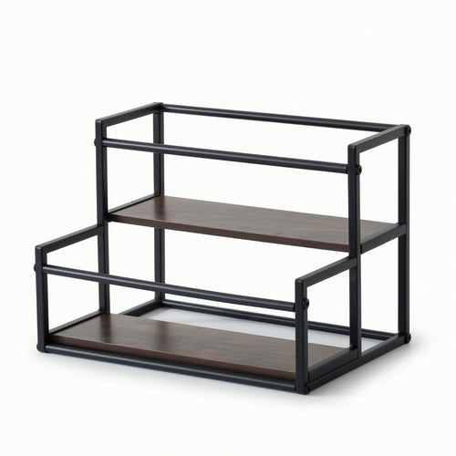 Countertop Seasoning Rack Industrial Countertop Organizer Compact for Kitchen