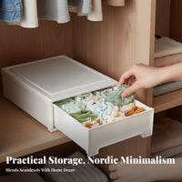Underwear Divider Box Adjustable Compartments Divided Storage Drawer for Parents