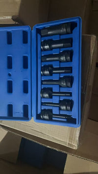 8pc1/2内六角梅花风炮气动电扳手风批头套装组装拆卸套筒扳手模具