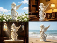3D打印欧式天使工艺品小摆件雕像雕塑小天使孩子桌面装饰模型摆件