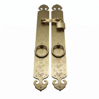 Antique-Style Door Pull Handles Flat Shape Circular Pull Handles Rustic