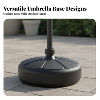 Water Fillable Umbrella Base Stable Outdoor Umbrella Weight Base Heavy Duty Parasol Stand for Garden, Backyard, Poolside