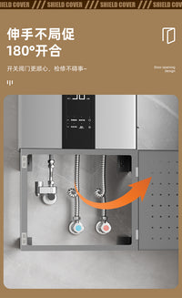 热水器遮挡罩开门洞洞板厨房置物架燃气管道装饰遮挡管线遮丑挡板