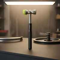 Stainless Steel Cycle Repair Hammer Titanium Alloy Double-Head Hammer Urethane Tips Impact Tool Knurled Grip