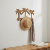 Woven Palm Hook Storage Space Saving Home Decor for Entryway, Bedroom