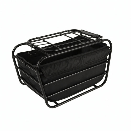 Dog Bike Basket with Metal Frame Sturdy Dog Bike Basket Safe for Bicycles