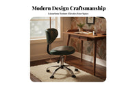 Ergonomic Rolling Chair Support rotate Seat Small Footprint for Workplace
