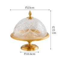 Cake Stand with Glass Dome Lid Decorative Cake Stand with Dome Lid Multipurpose