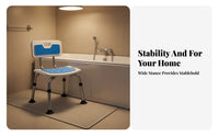 Shower Stool with Backrest