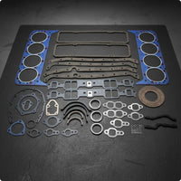 Engine Overhaul Gasket Set Complete SBC Gasket Kit Replacement Rear Main Seal for Mechanics, Car Restorers