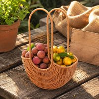Woven Flower Basket Lightweight Home Decor Long-Lasting for Gift Giving