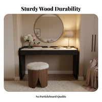 Desk with Drawers Minimalist Design Single-Drawer Desk Multi-Functional Sturdy Construction for Home Office Workers, Study Room