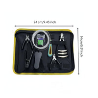 8 Pieces Badminton Racket Stringing Tool Kit Multi-Functional Badminton Stringing Clamp Kit Portable Racket Restringing Tool Set