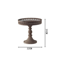 Vintage Pedestal Plant Stand Ornate Cutout Design Antique Design Flower Pot Base