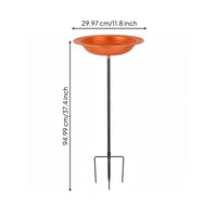 Freestanding Bird Bath Feeder Decorative Bird Feeder Simple-Bath to Install Outdoor Decor for Yard, Patio