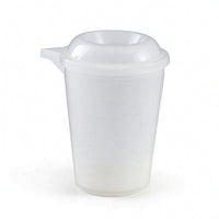 Microwave-Safe Mixing Cup with Lid Bisphenol A-Free-Safe Measuring Cup with Lid Translucent Measuring Jug with Spout Graduated for Home Bakers, Coffee Lovers, Kitchen