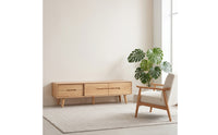 Minimalist TV Cabinet with Sliding Doors Low-Height Tv Stand with Sliding Doors Wood-Grain Lowboard Floor-Standing for Living Room, Apartment
