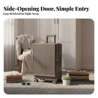 Front-Accessibleing Hardside Suitcase Expandable Wheeled Cabin Luggage for Men