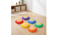 6 Pieces Stepping Stone with Light and Sound Interactive Musical Indoor Stepping Stones with Lights for Kids