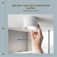 Adjustable anti-glare LED spotlight