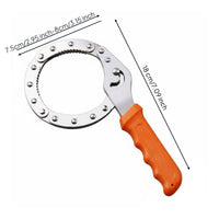 Design Filter Wrench Serrated Jaw Oil Filter Removal Tool for Mechanics