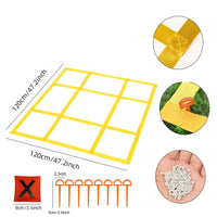 Portable Noughts and Crosses Toe Bean Bag Toss Game Interactive Noughts and Crosses Toe Game with Bean Bags Sturdy Washable for Family, Kids