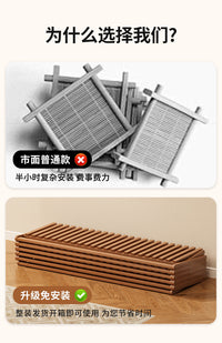 Bamboo Shoe Rack, 3-Tier, No Installation, Foldable