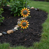 Blossom Wind Ornament Wind Waterproof Metal Blossom Wind Ornament Yard for Lawn