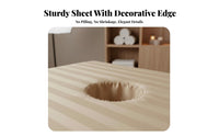 Soft and Comfortable Massage Table Cover with Face Hole Machine Washable Massage Table Face Hole Sheet Skin-Friendly for Beauticians