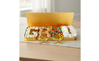 Graduation Gift Box Gold Finish GRAD Letter Box Fold-out Lid Ribbon Bows for Graduates