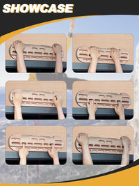 Indoor Wooden Finger Training Board with Pull-Up Bar Mount