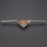 Aluminum Alloy Handlebar Easy to Install Riser Bike Bar Non-Slip for City Riding