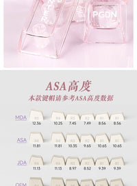 Pomegranate Pink Keycaps, PC Material, ASA Profile, 146 Keys Full Set