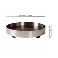Stainless Steel Tray Luxury Look Table Accessory Modern Design
