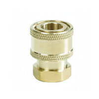 Threaded Pressure Washer Connector Knurled Grip Brass Quick-Connect Adapter Gold-Colored Spray Equipment Parts