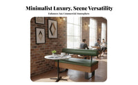 Modular Combination Upholstered Banquette and Chair Set Modern Design Cafe Furniture Restaurant Seating for Bar Owners, Interior Designers, Coffee Shop, Lounge Area