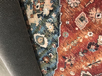 Ethnic Patterned Carpet Ethnic Pattern Bohemian Highlight Rug Soft & Comfortable Vintage Circular Floor Mat for Living Room, Bedroom, Balcony