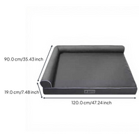 Orthopedic Dog Bed, L-Shaped Pet Sofa, Removable cleanable Cover, Supportive Foam, Large Dogs