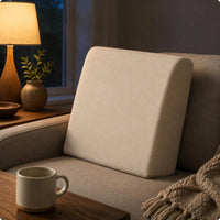 Sofa Back Cushion Even Surface Rectangular Backrest Cushion Khaki