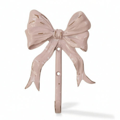 Bow Wall Hook Distressed Coat Hook with Bow Compact for Bathroom